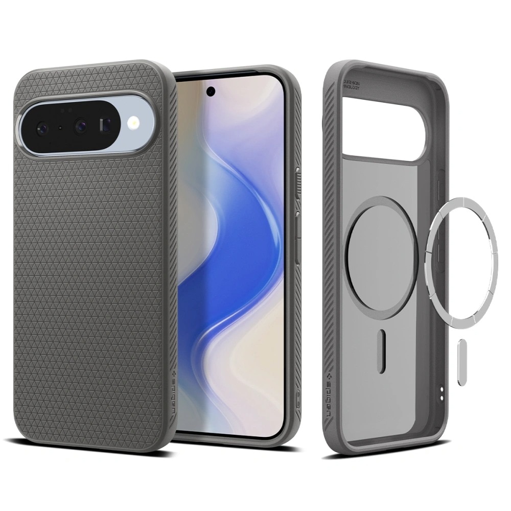 Funda Liquid Air MagSafe Google Pixel 10 Pro Marble Gray