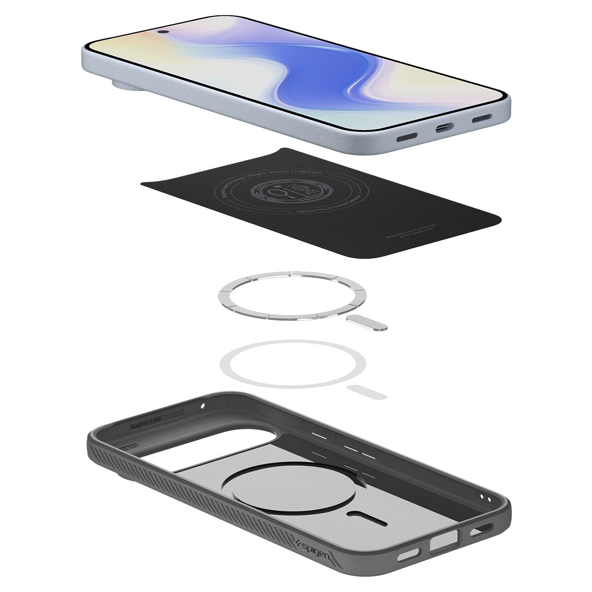 Funda Liquid Air MagSafe Google Pixel 10 Marble Gray