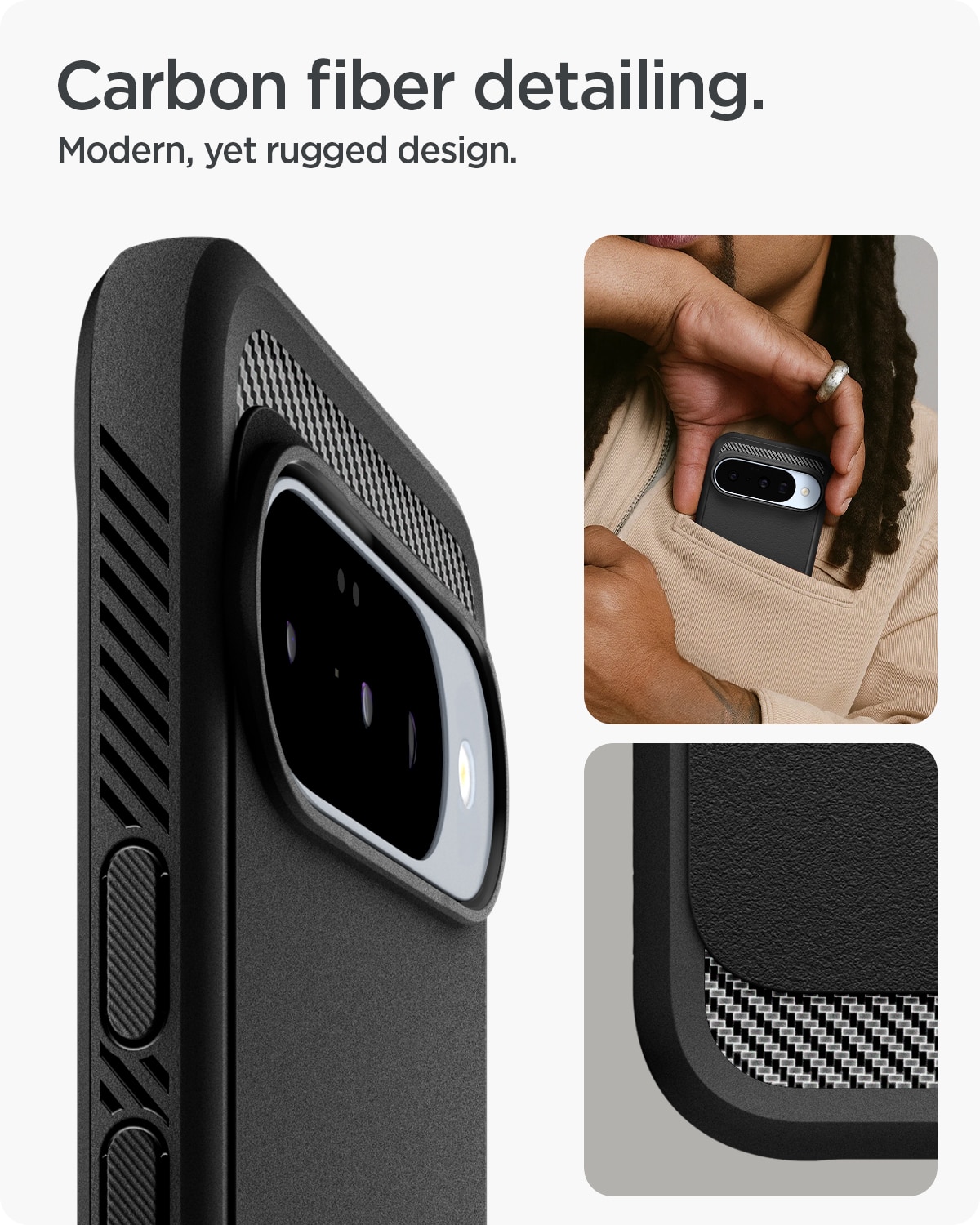 Funda Rugged Armor MagSafe Google Pixel 10 Black