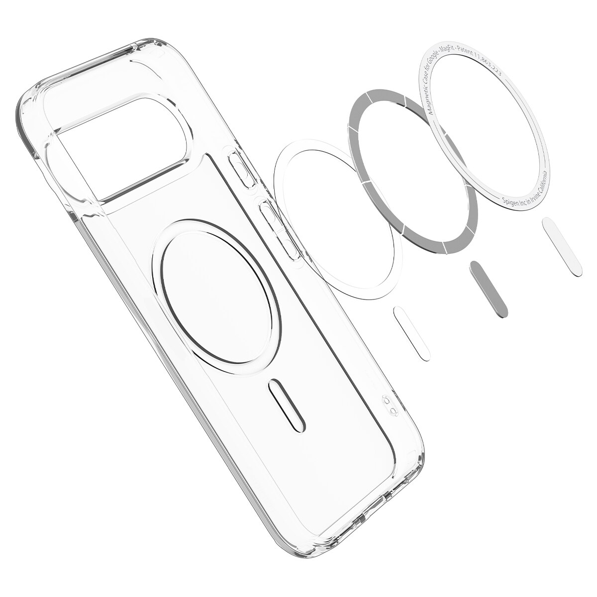 Funda Ultra Hybrid MagSafe Google Pixel 10 Pro Clear White