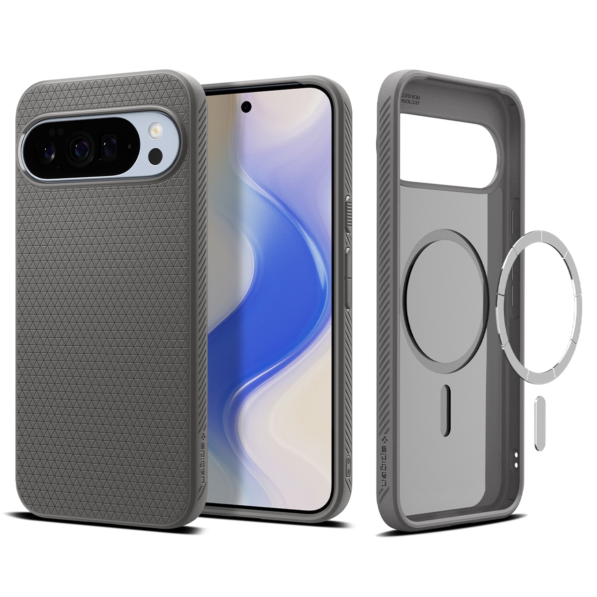 Funda Liquid Air MagSafe Google Pixel 10 Pro XL Marble Gray