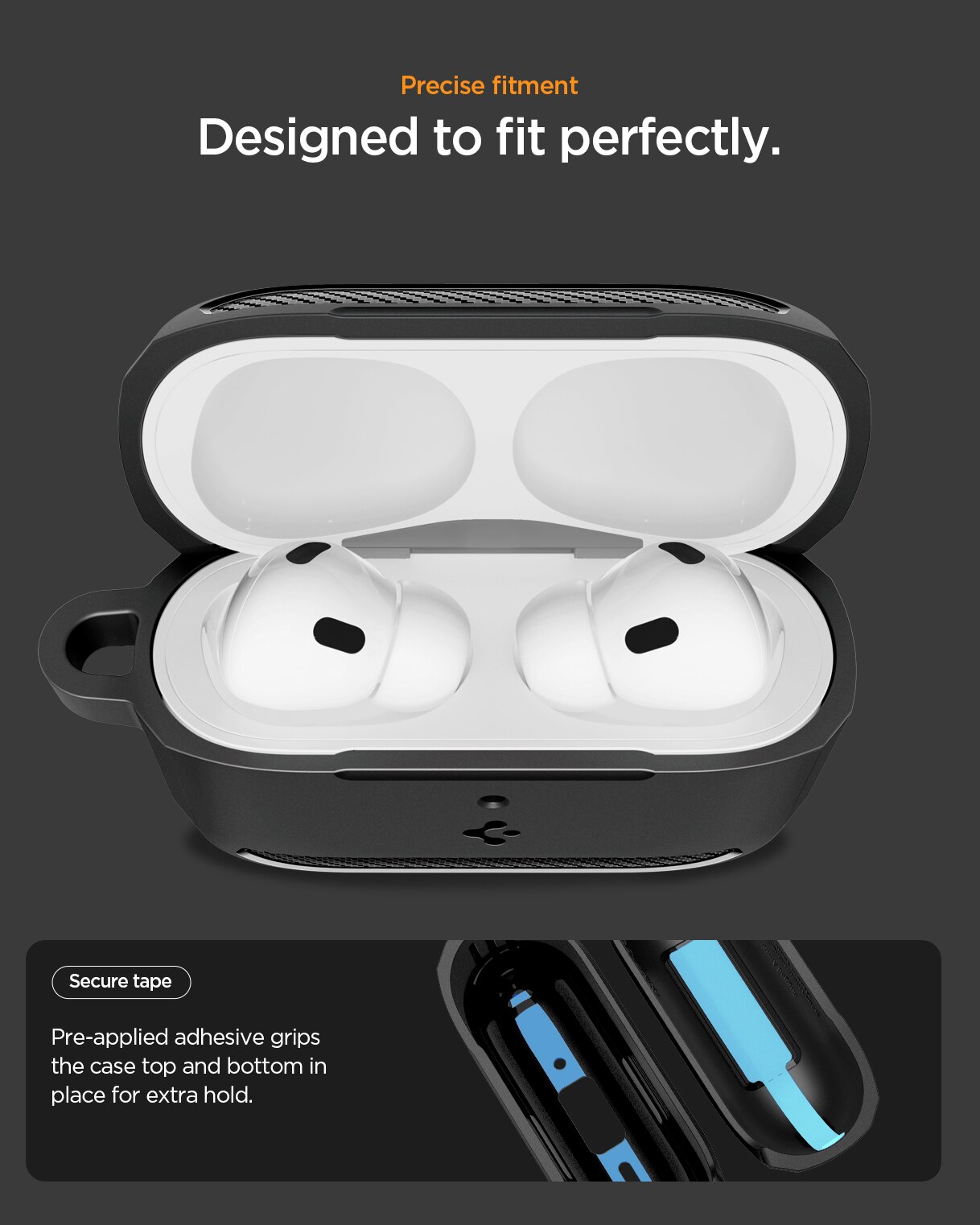 Case Rugged Armor Apple AirPods Pro 3 Black