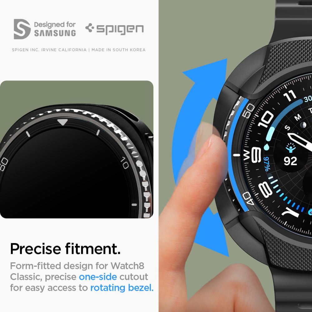 Funda Liquid Air Samsung Galaxy Watch 8 Classic Black