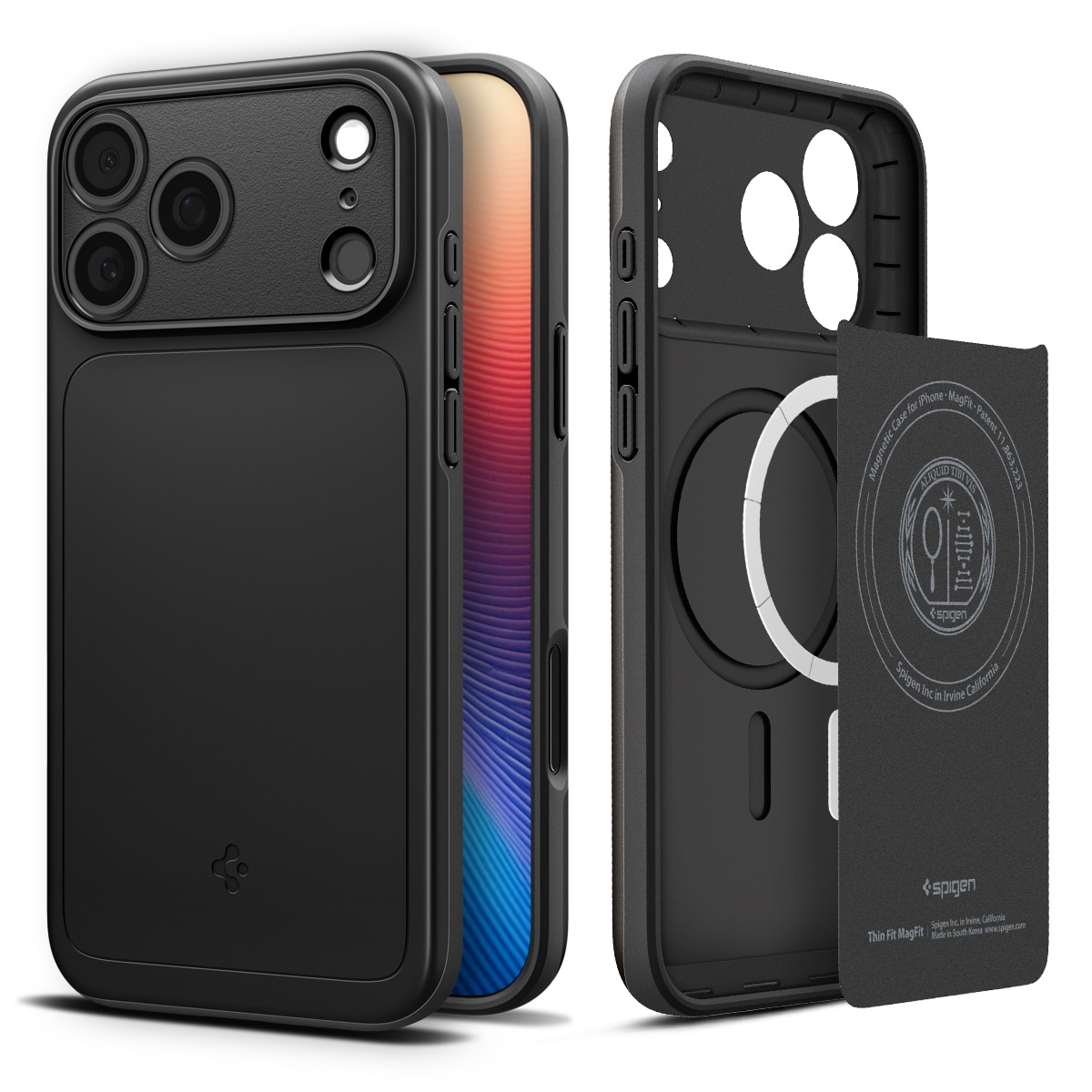 Funda Thin Fit MagSafe iPhone 17 Pro Max Black