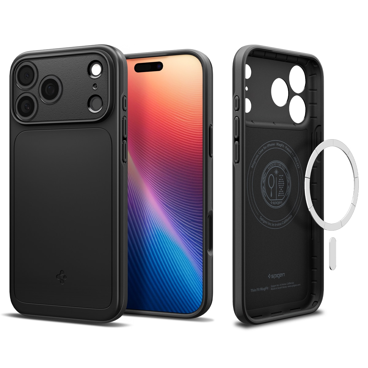 Funda Thin Fit MagSafe iPhone 17 Pro Black