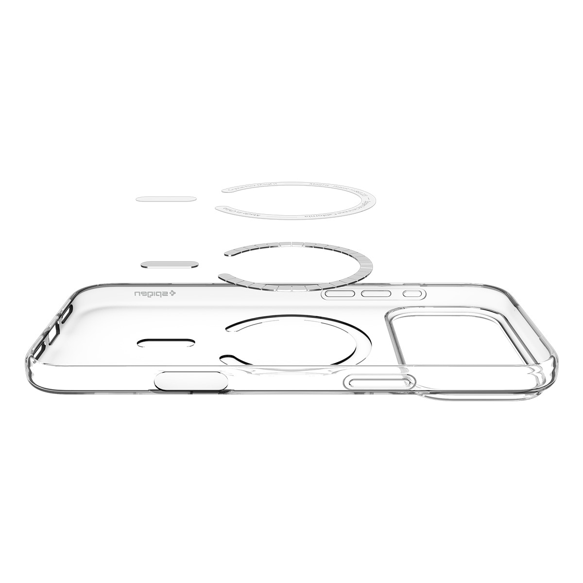 Funda Liquid Crystal MagSafe iPhone 17 Pro Max Clear White