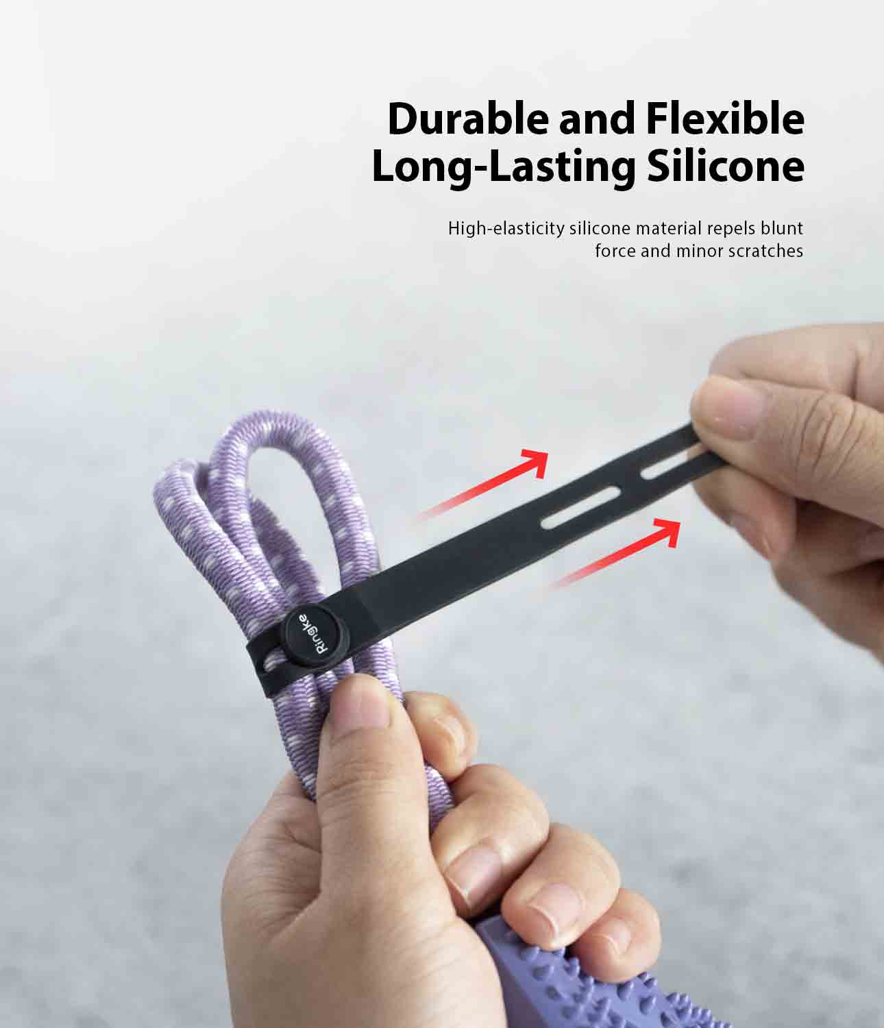 Silicone Cable Tie (5 piezas) Black