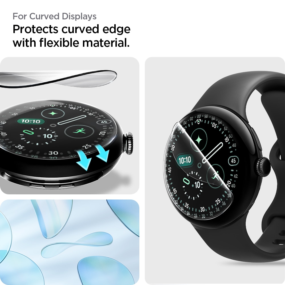 Protector de pantalla EliteShield EZ Fit (2 piezas) Google Pixel Watch 4 45mm