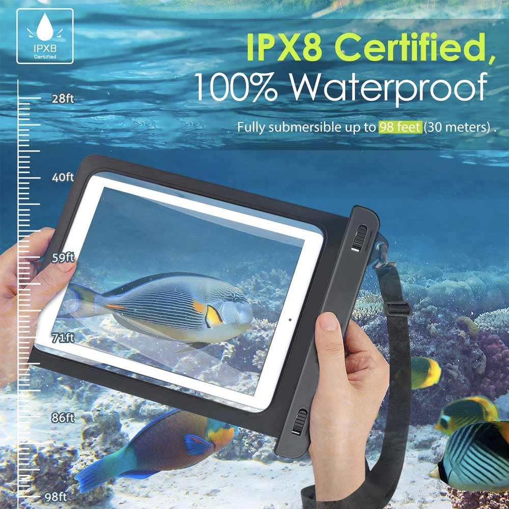 AG-W13 Waterproof Case for Tablets 12" negro