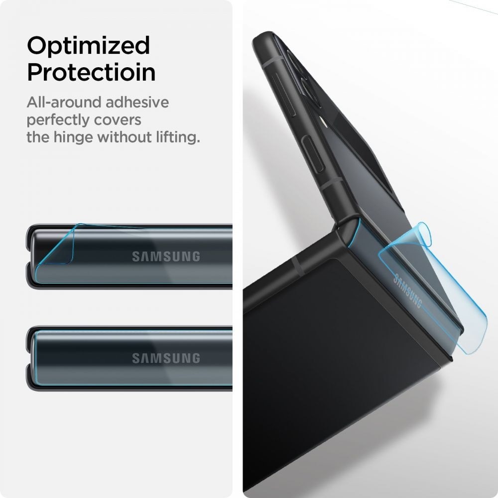 Optik Lens Protector + Hinge Film Black Samsung Galaxy Z Flip 3 Negro