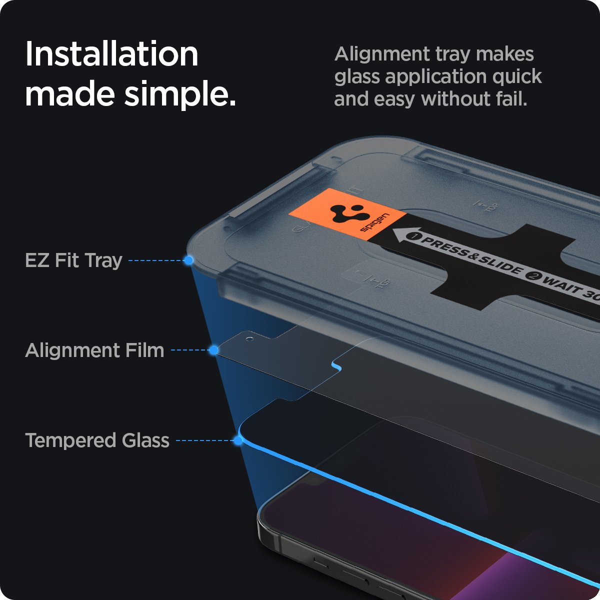 Screen Protector GLAS.tR EZ Fit (2 piezas) iPhone 13 Pro Max