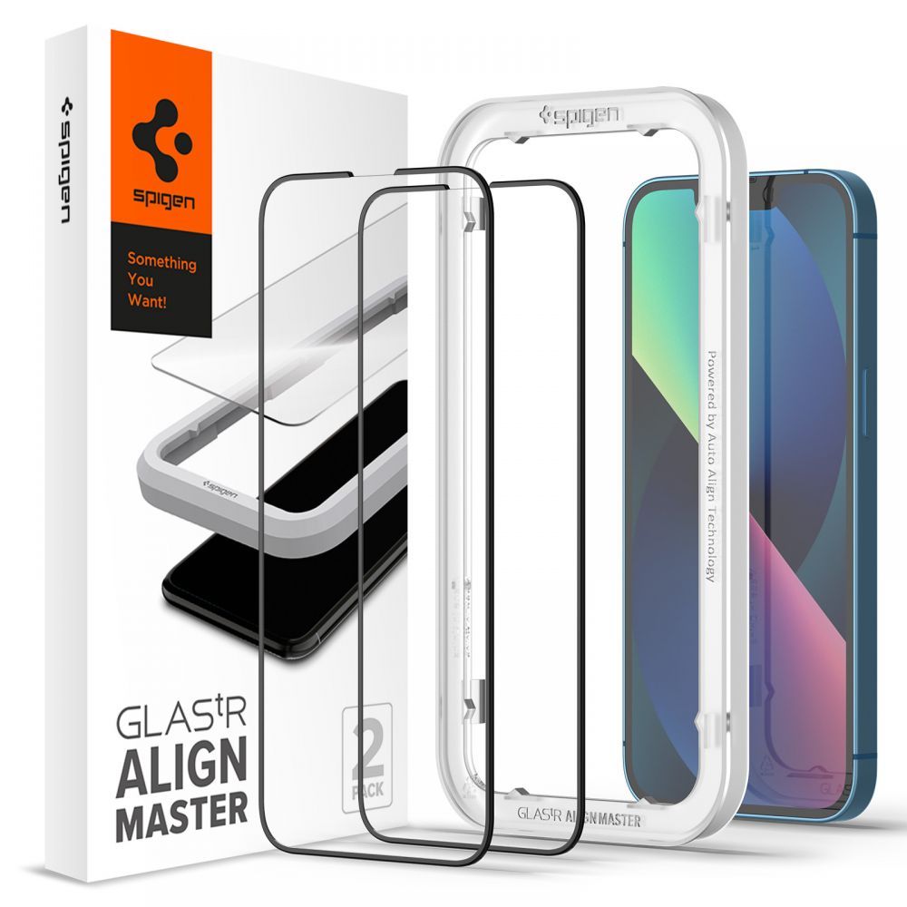 AlignMaster GLAS.tR Black (2 piezas) iPhone 13 Mini Negro