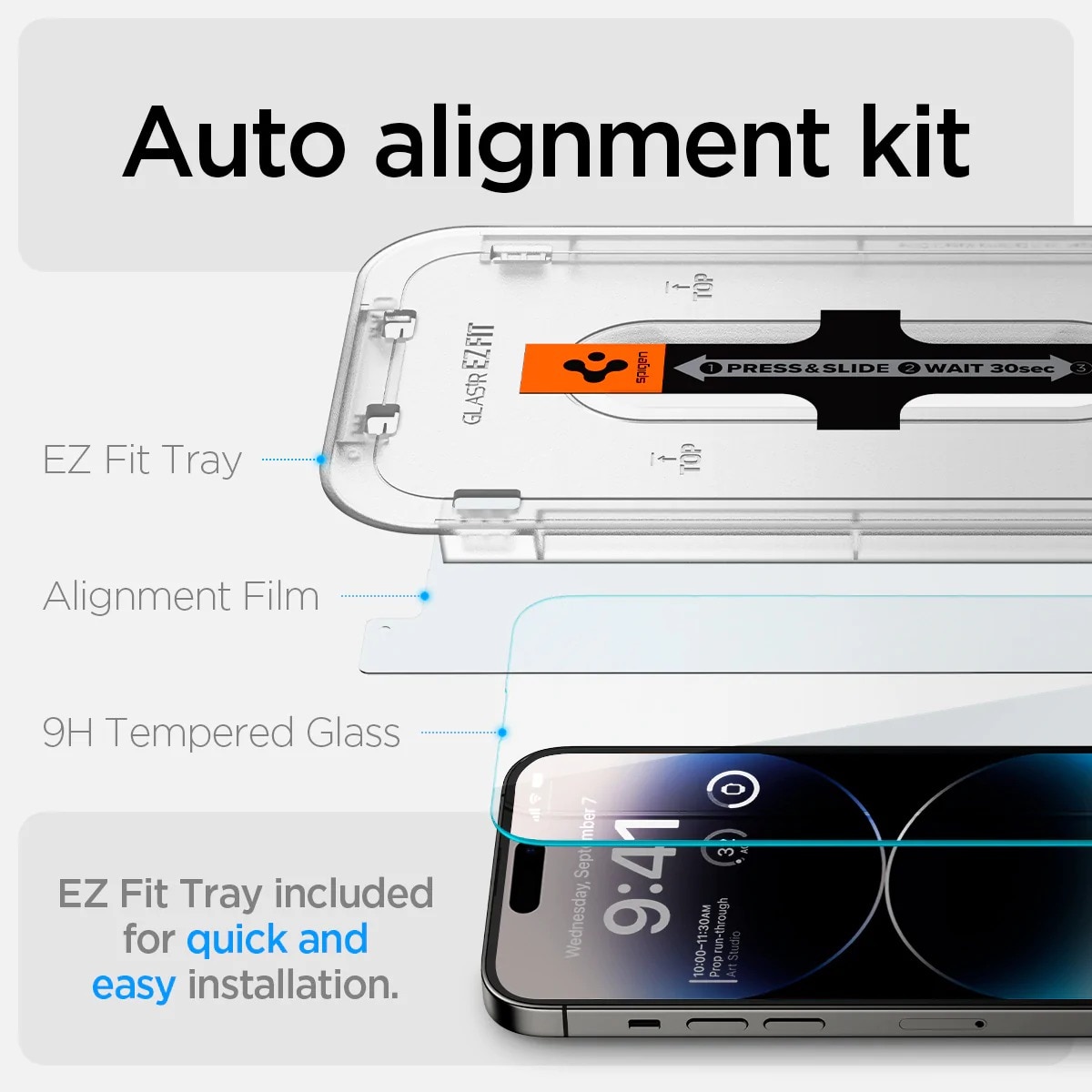 Screen Protector GLAS EZ Fit (2 piezas) iPhone 14 Pro