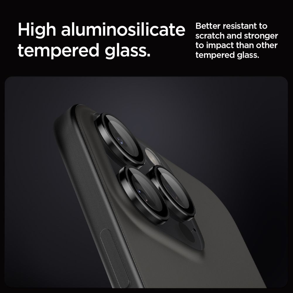 EZ Fit Optik Lens Protector iPhone 16 Pro Max (2 piezas) Black