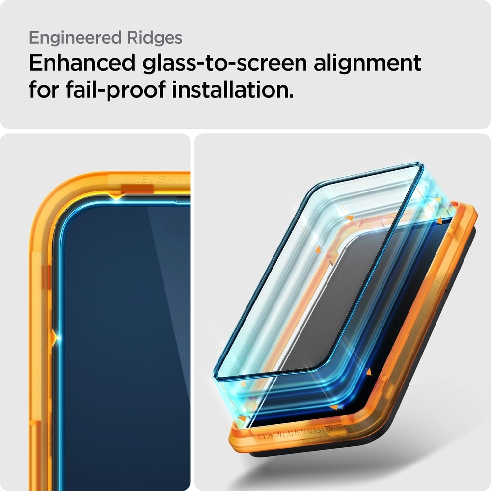 AlignMaster Glas:tR (2 piezas) iPhone 14 Pro Negro