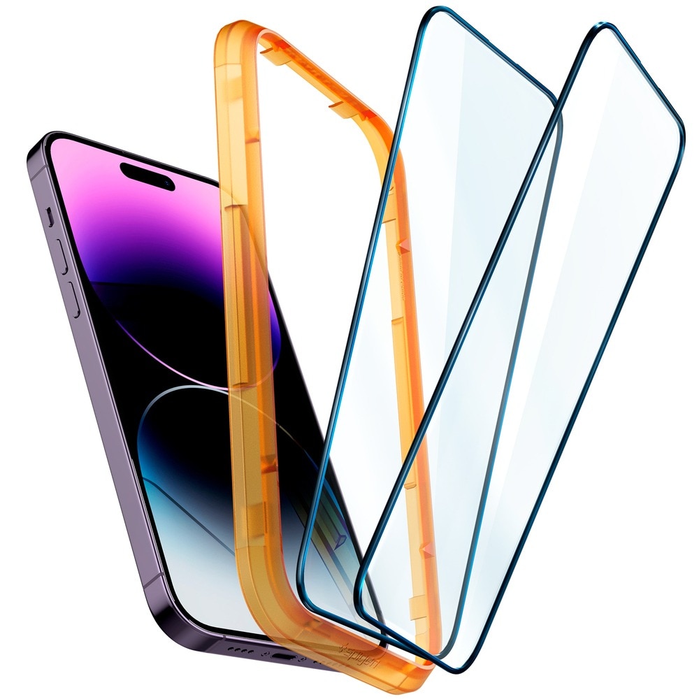 AlignMaster Glas:tR (2 piezas) iPhone 14 Pro Max Negro