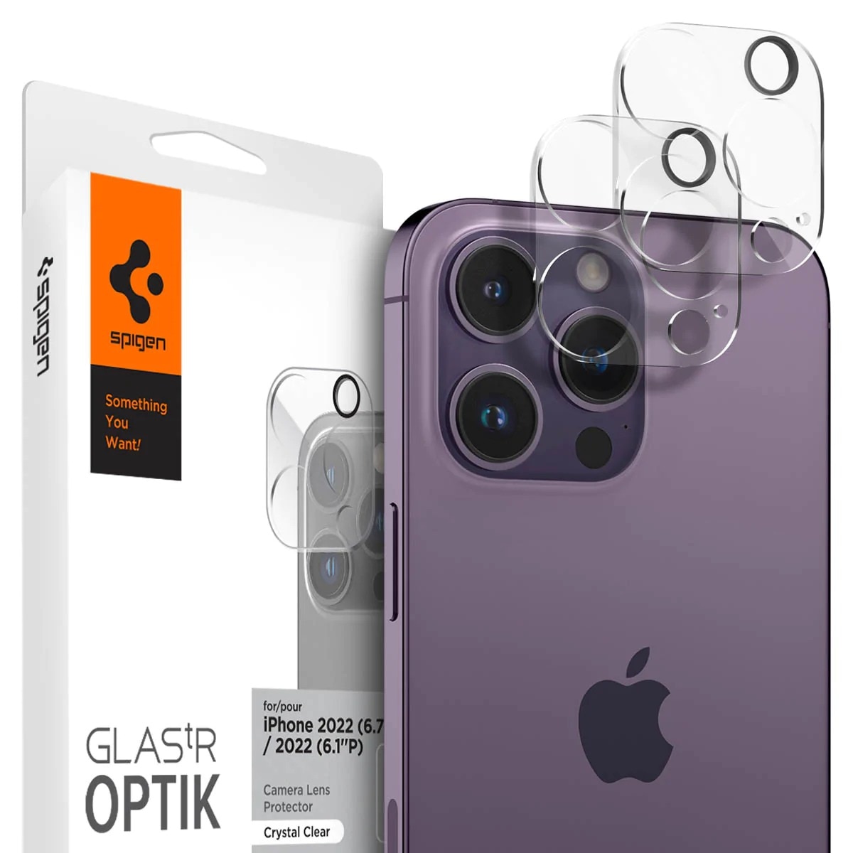 Optik Lens Protector (2 piezas) iPhone 14 Pro/14 Pro Max Crystal Clear