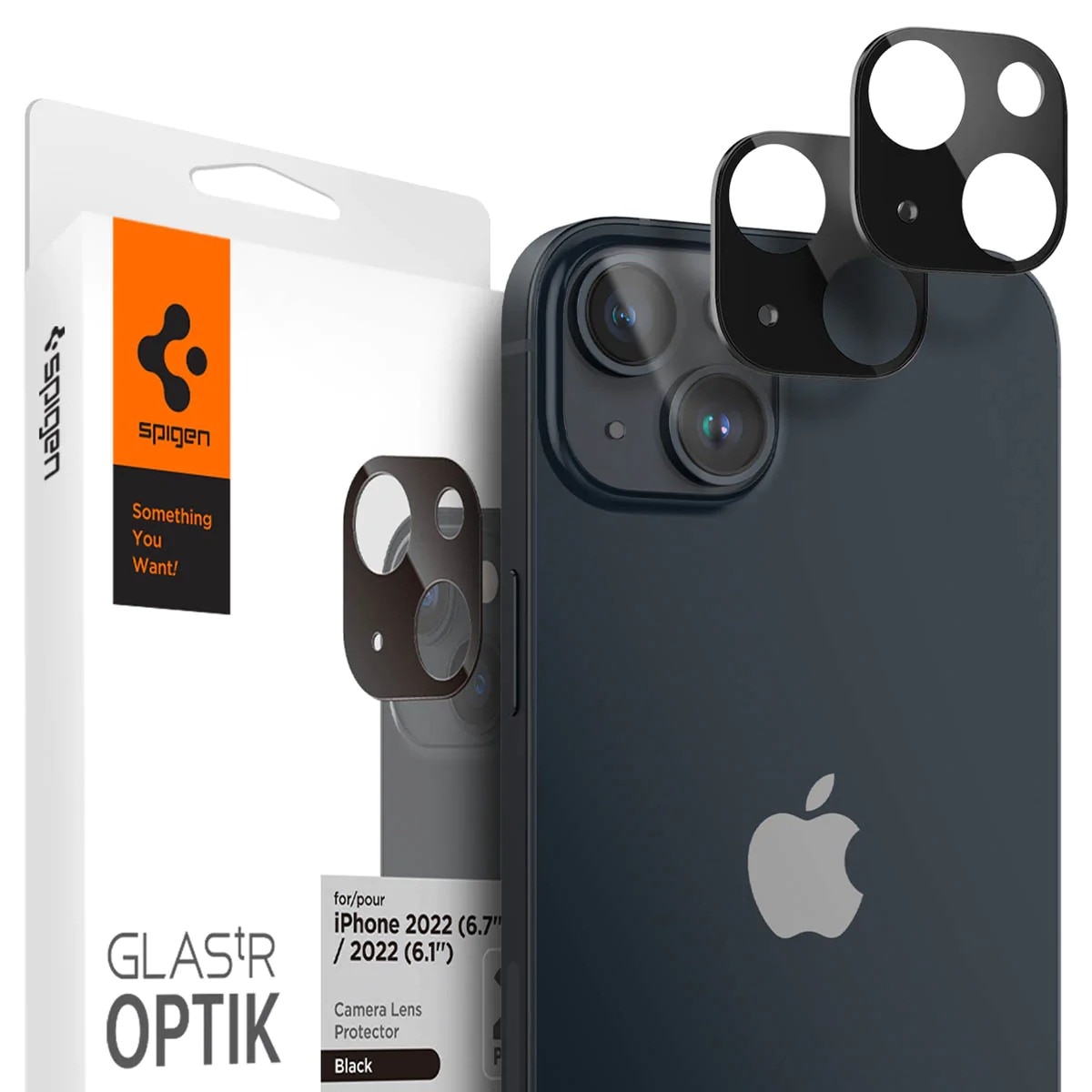 Optik Lens Protector (2 piezas) iPhone 14, negro