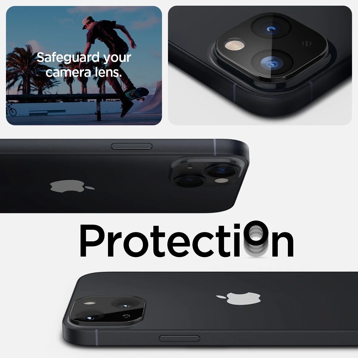 Optik Lens Protector (2 piezas) iPhone 14, negro