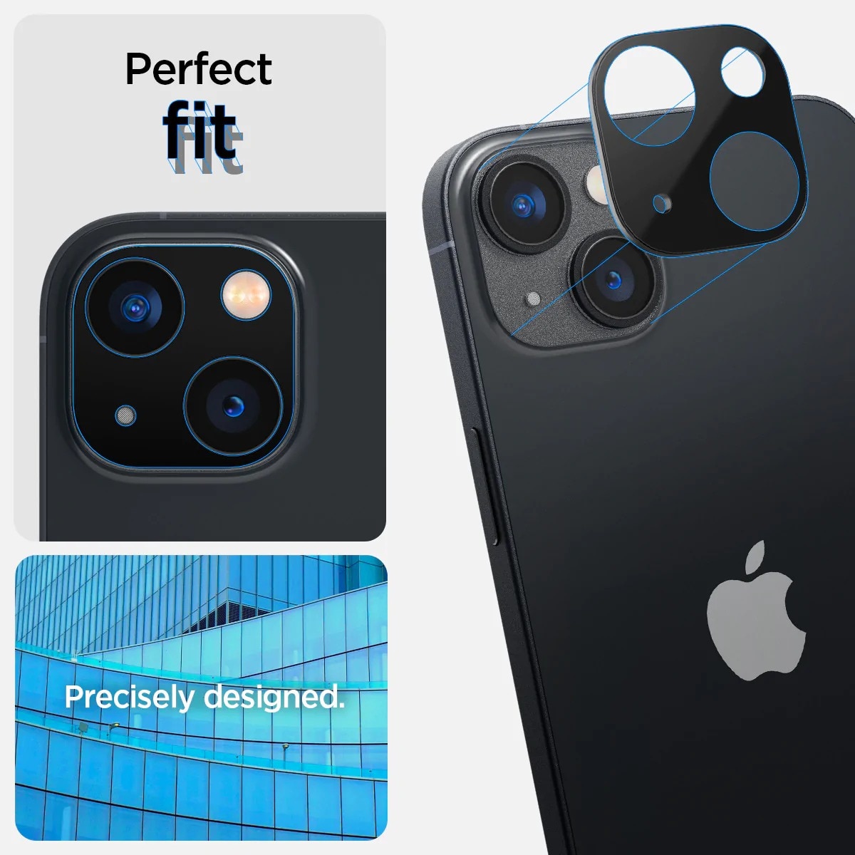 Optik Lens Protector (2 piezas) iPhone 14 Plus, negro
