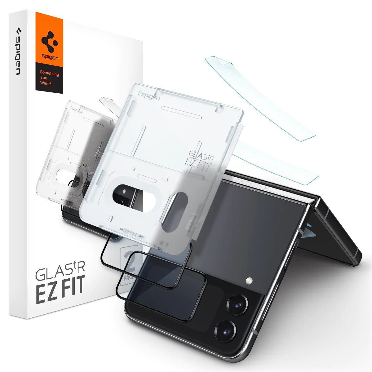 Glas.tR EZ Fit Screen Protector + Hinge Film Samsung Galaxy Z Flip 4 Negro