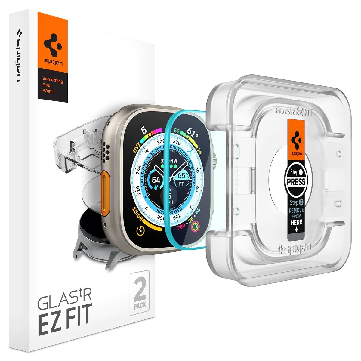 Protector de pantalla EZ Fit GLAS.tR (2 piezas) Apple Watch Ultra 49 mm