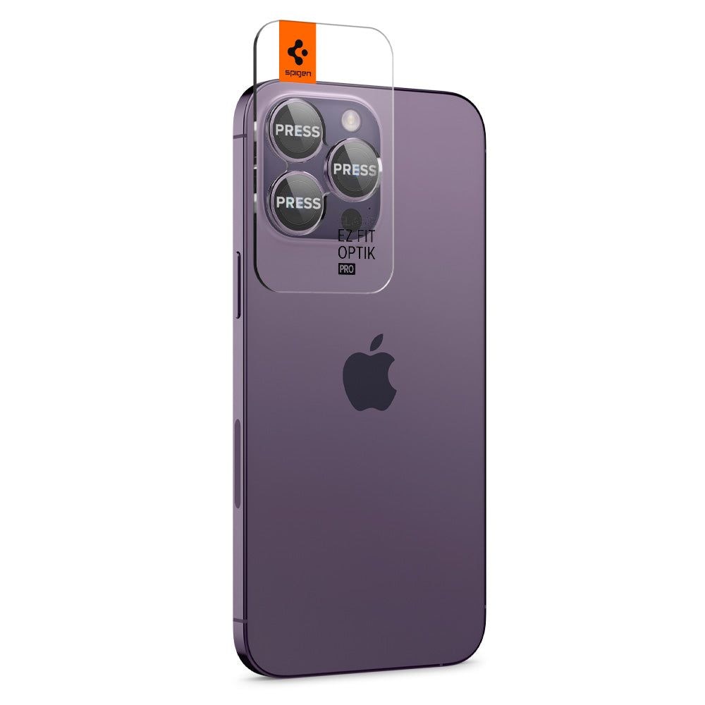 EZ Fit Optik Pro Lens Protector iPhone 14 Pro (2 piezas) Deep Purple