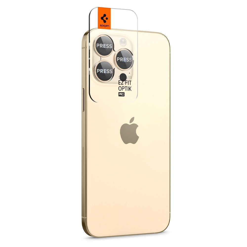 EZ Fit Optik Pro Lens Protector iPhone 14 Pro (2 piezas) Gold