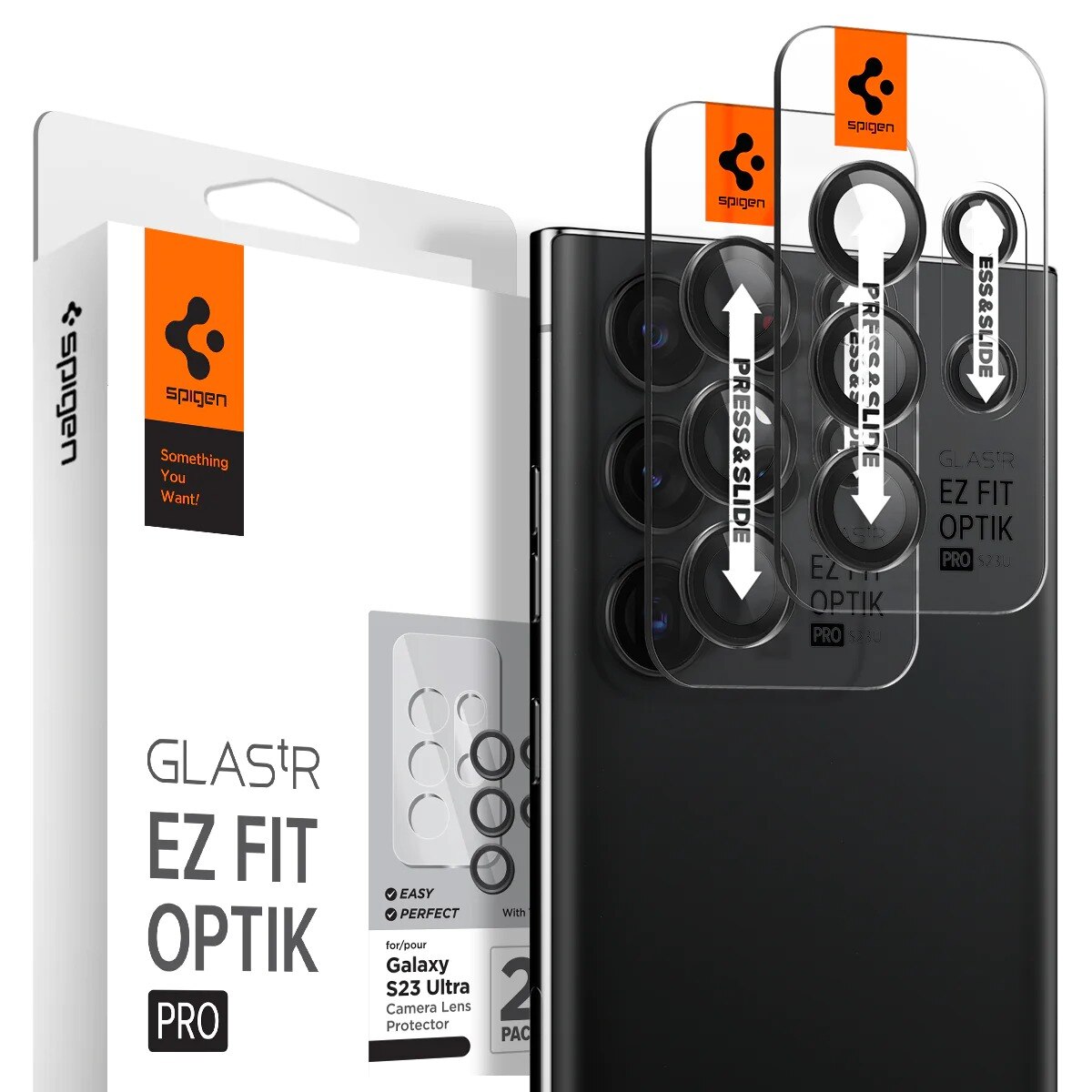 Kit para Samsung Galaxy S23 Ultra: Funda Liquid Crystal, protector de cámara y Neo Flex