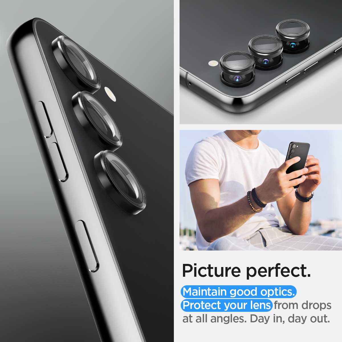 EZ Fit Optik Pro Lens Protector Samsung Galaxy S24 (2 piezas)