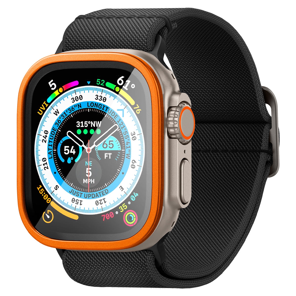 Screen Protector Glas.tR Slim Pro Apple Watch Ultra 2 49mm naranja