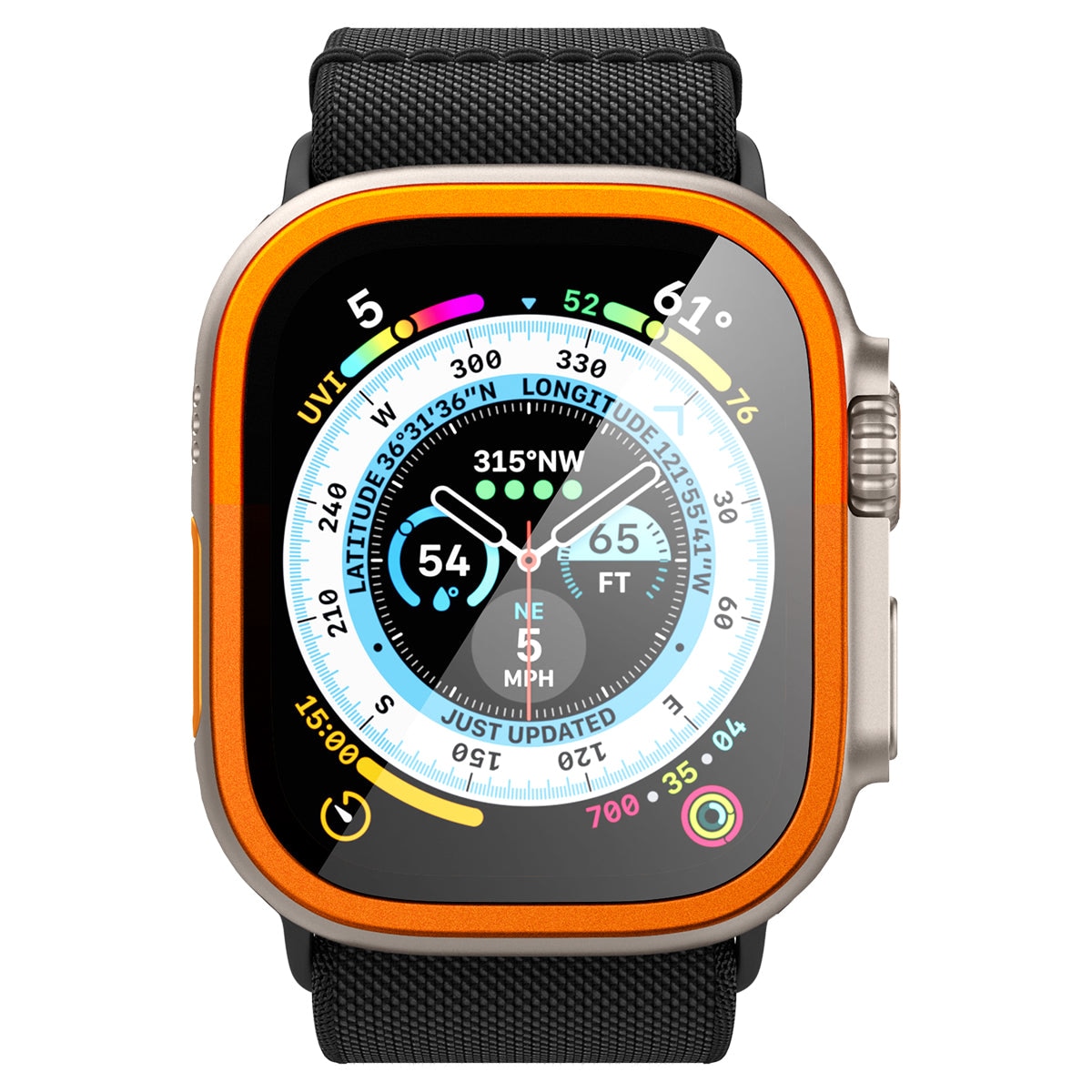 Screen Protector Glas.tR Slim Pro Apple Watch Ultra 2 49mm naranja