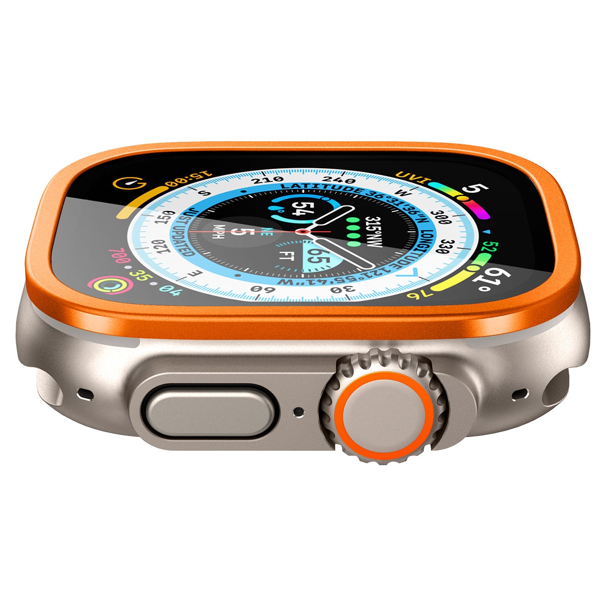 Screen Protector Glas.tR Slim Pro Apple Watch Ultra 2 49mm naranja