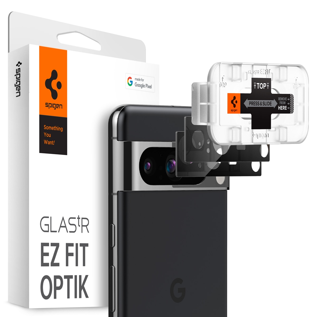 EZ Fit Optik Lens Protector Google Pixel 8 Pro (2 piezas) Black