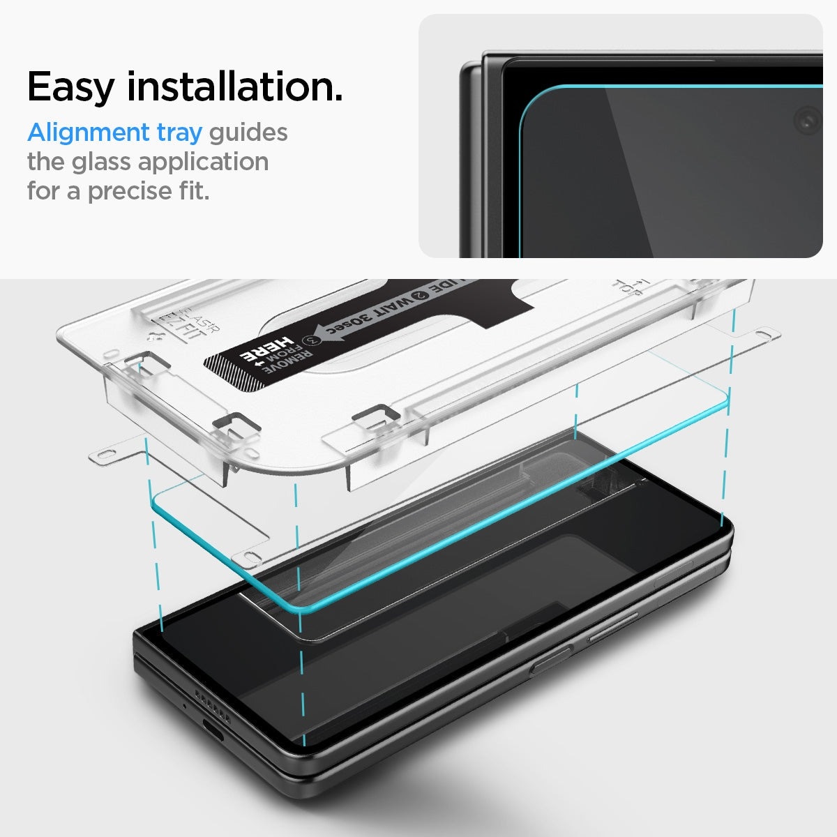 Cover Screen Protector GLAS.tR EZ Fit (2 piezas) Galaxy Z Fold 5