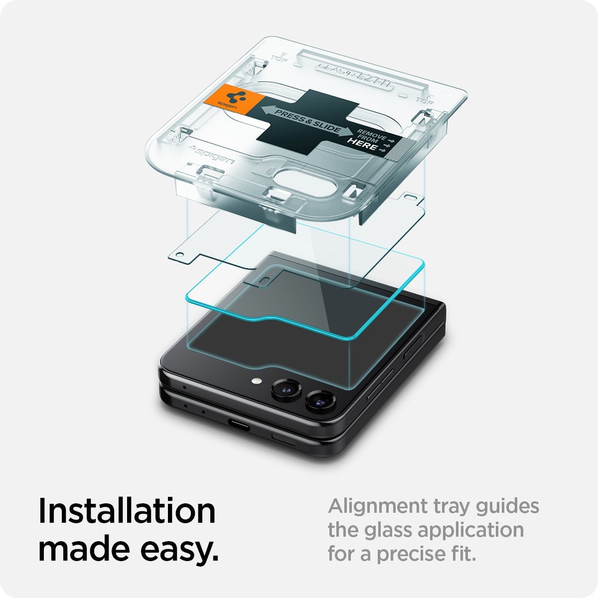 Cover Screen Protector GLAS.tR EZ Fit (2 piezas) Galaxy Z Flip 5