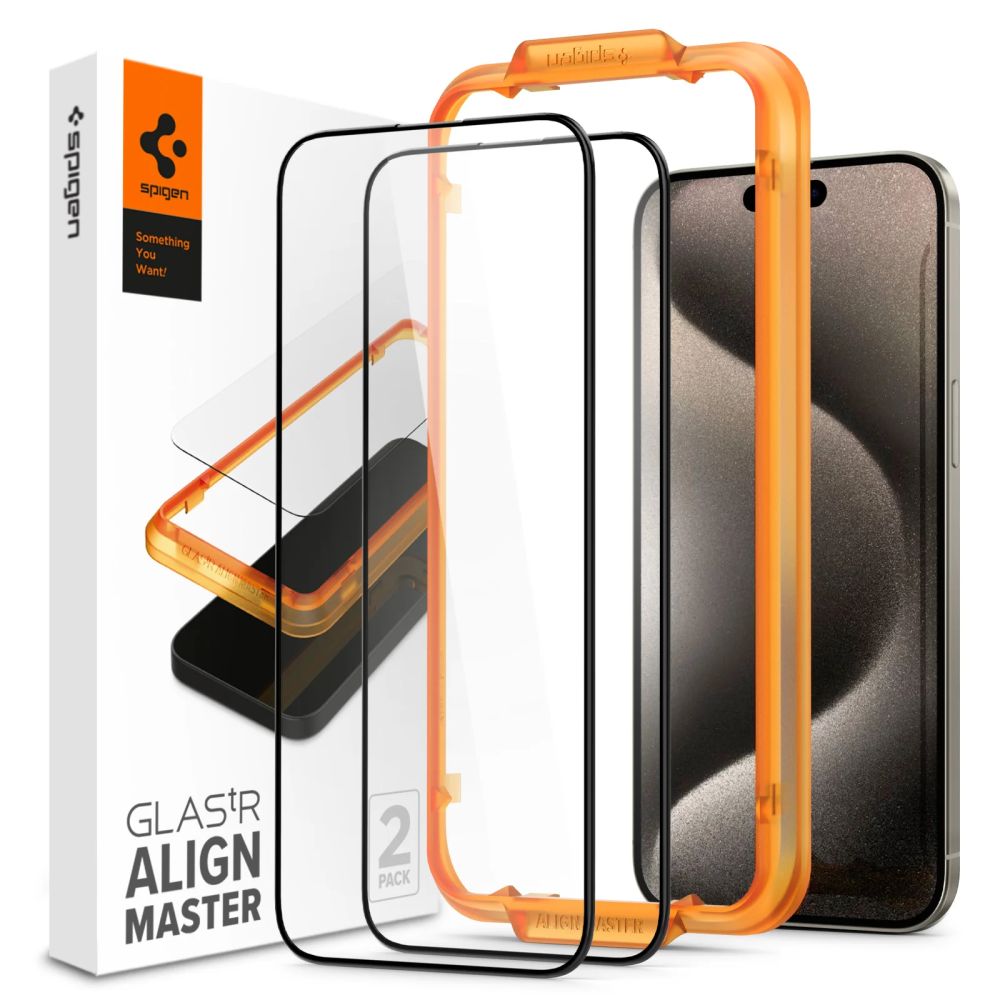 AlignMaster GLAS.tR Full Cover (2 piezas) iPhone 15 Pro Max