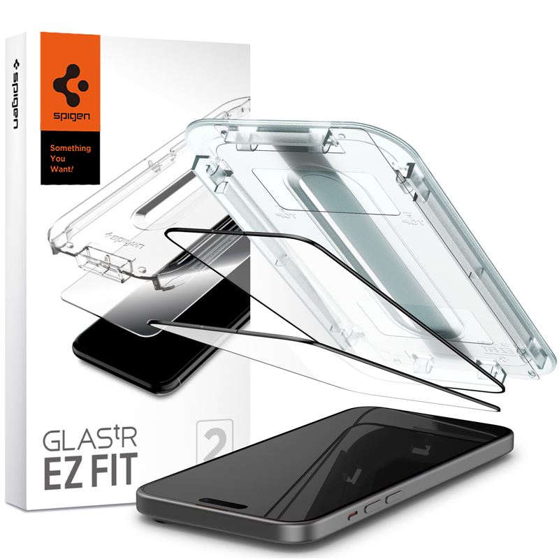 Screen Protector GLAS Full Cover EZ Fit (2 piezas) iPhone 15 Plus Black