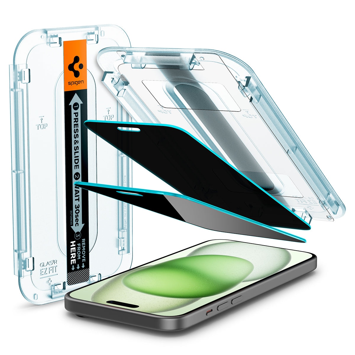 Screen Protector Privacy GLAS EZ Fit (2 piezas) iPhone 15 Plus