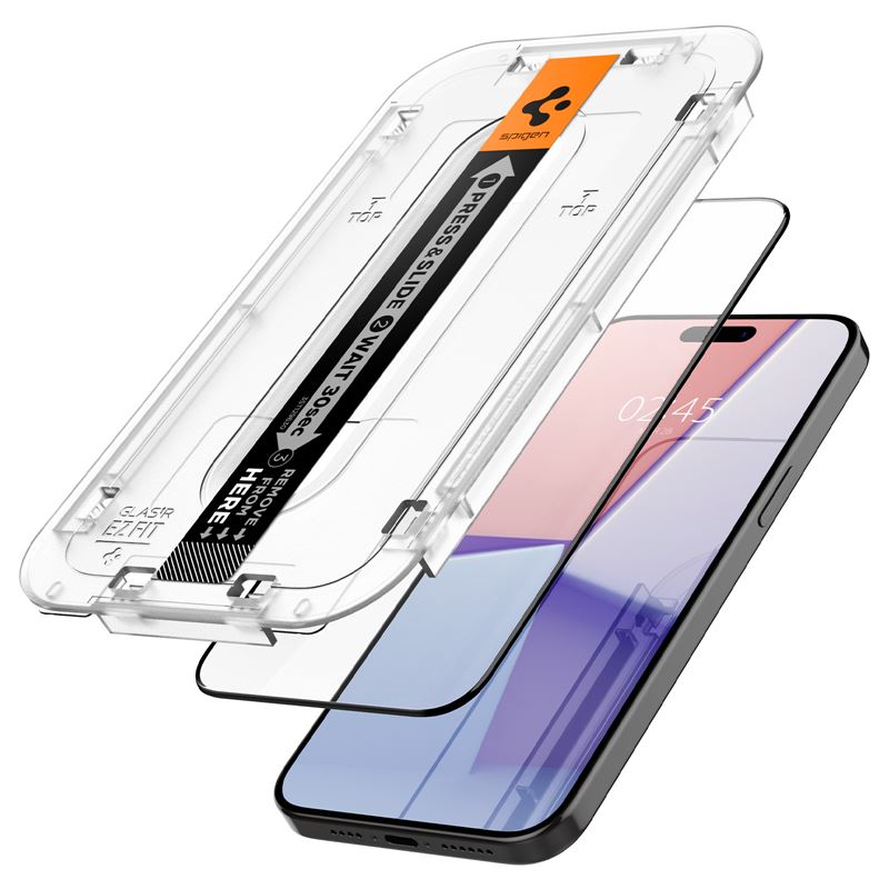 Screen Protector GLAS Full Cover EZ Fit (2 piezas) iPhone 15 Pro Black