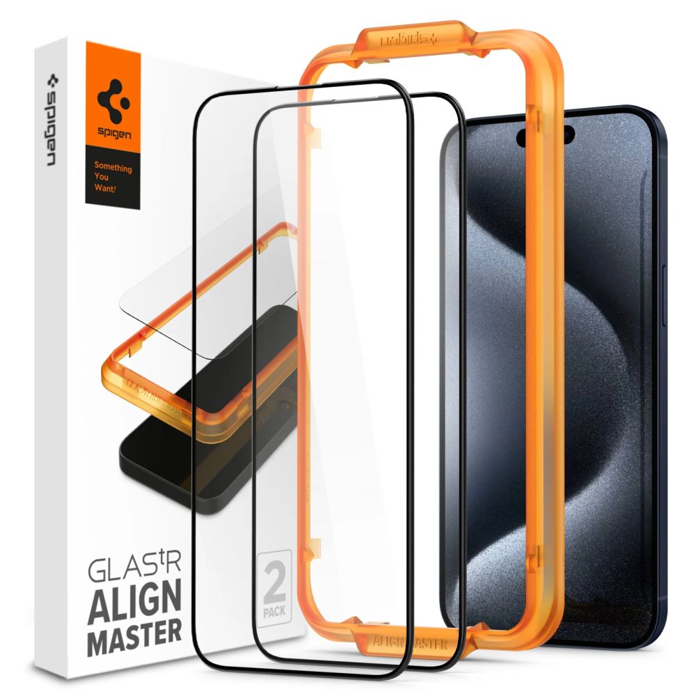 AlignMaster GLAS.tR Full Cover (2 piezas) iPhone 15 Pro