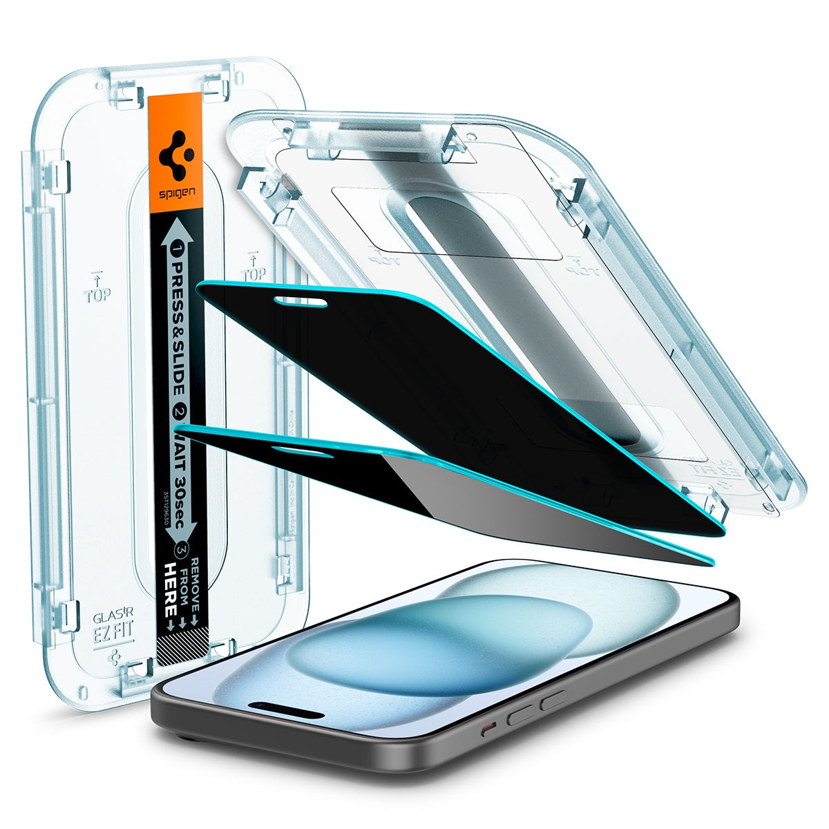 Screen Protector Privacy GLAS EZ Fit (2 piezas) iPhone 15