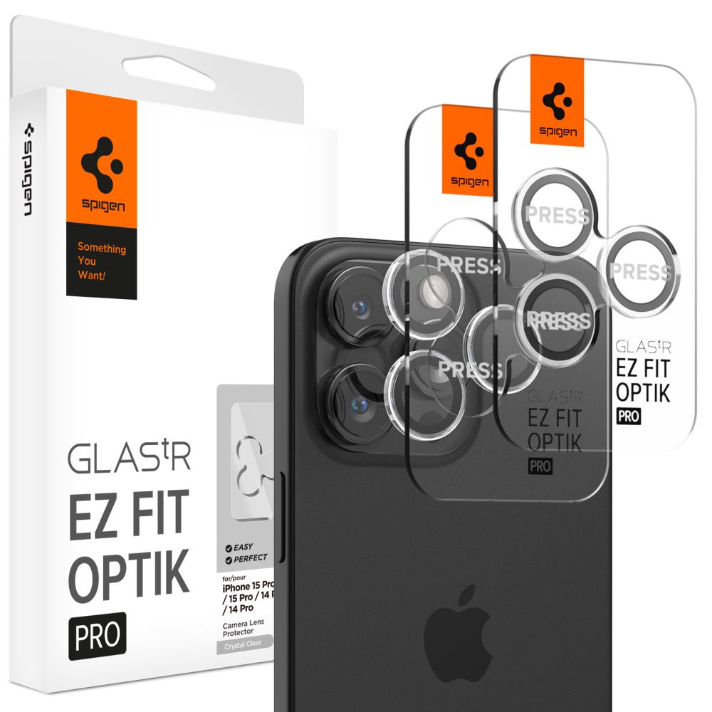 EZ Fit Optik Pro Lens Protector iPhone 15 Pro Crystal Clear
