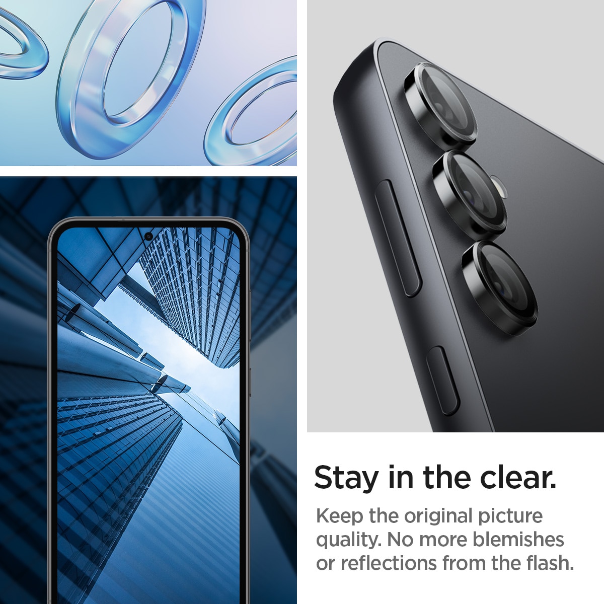 EZ Fit Optik Lens Protector Samsung Galaxy S23 FE (2 piezas) Black