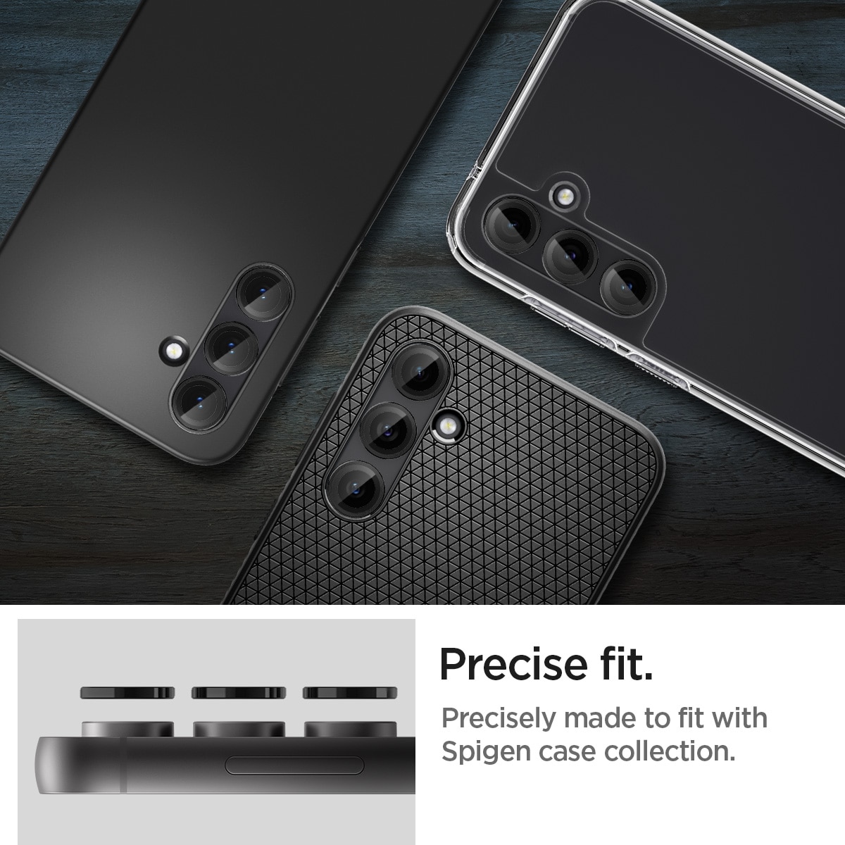 EZ Fit Optik Lens Protector Samsung Galaxy S23 FE (2 piezas) Black