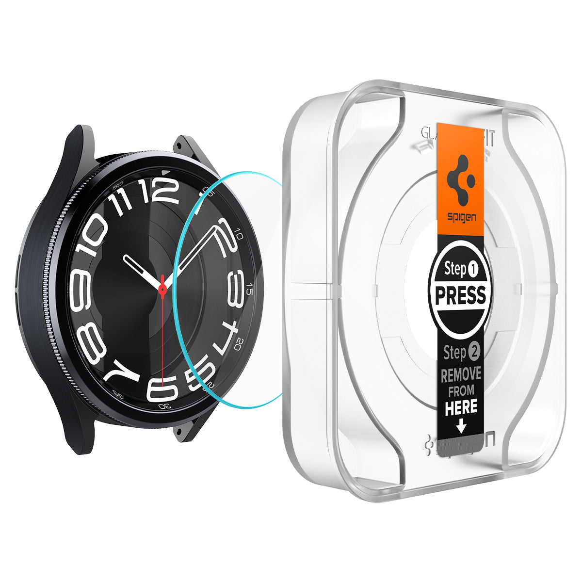 Protector de pantalla EZ Fit GLAS.tR (2 piezas) Samsung Galaxy Watch 6 Classic 43mm