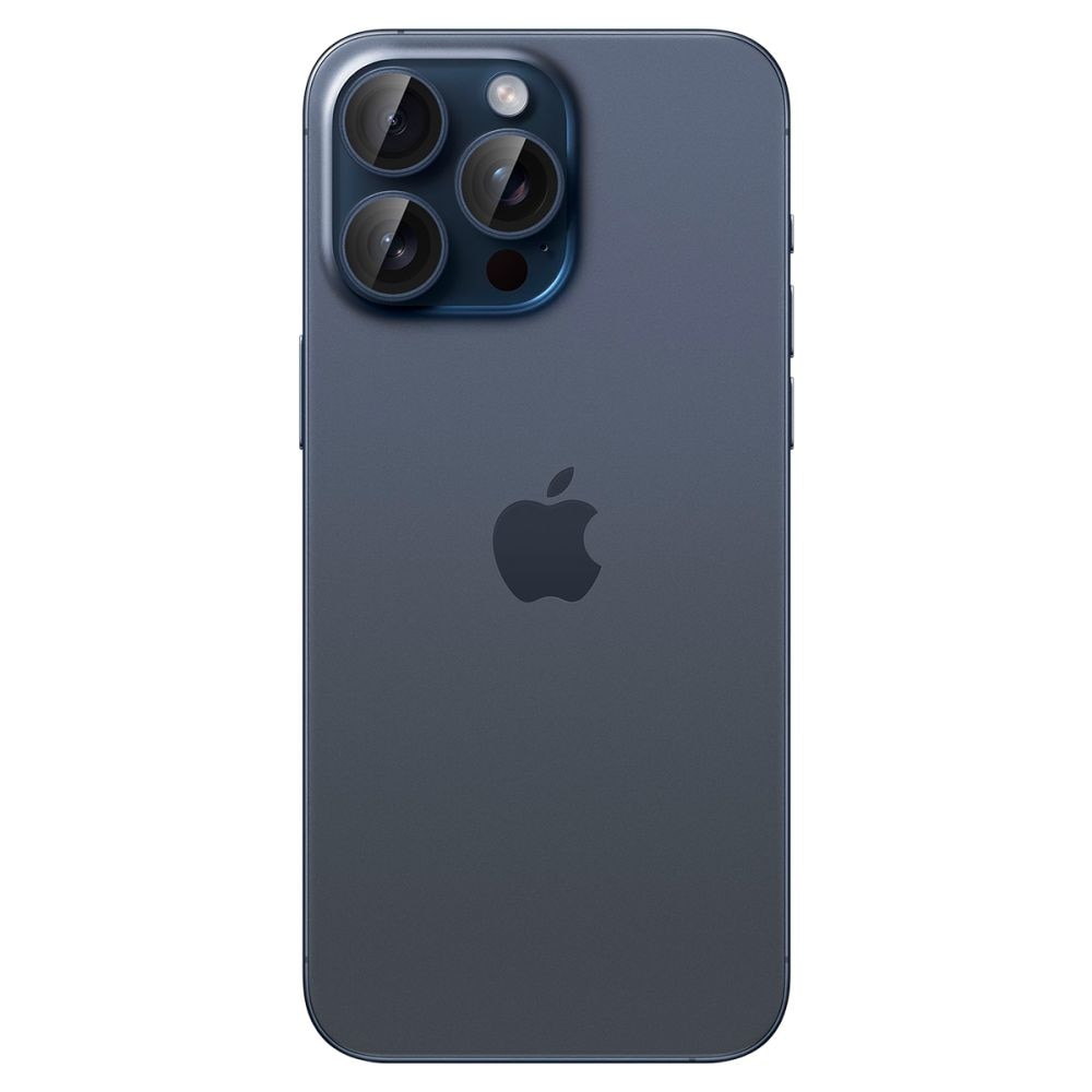 EZ Fit Optik Pro Lens Protector iPhone 15 Pro Max (2 piezas) Blue Titanium
