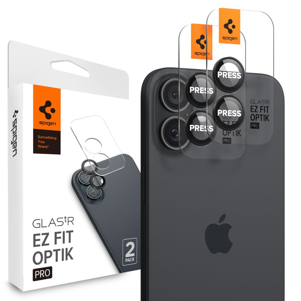 EZ Fit Optik Lens Protector iPhone 16 Plus (2 piezas) Black