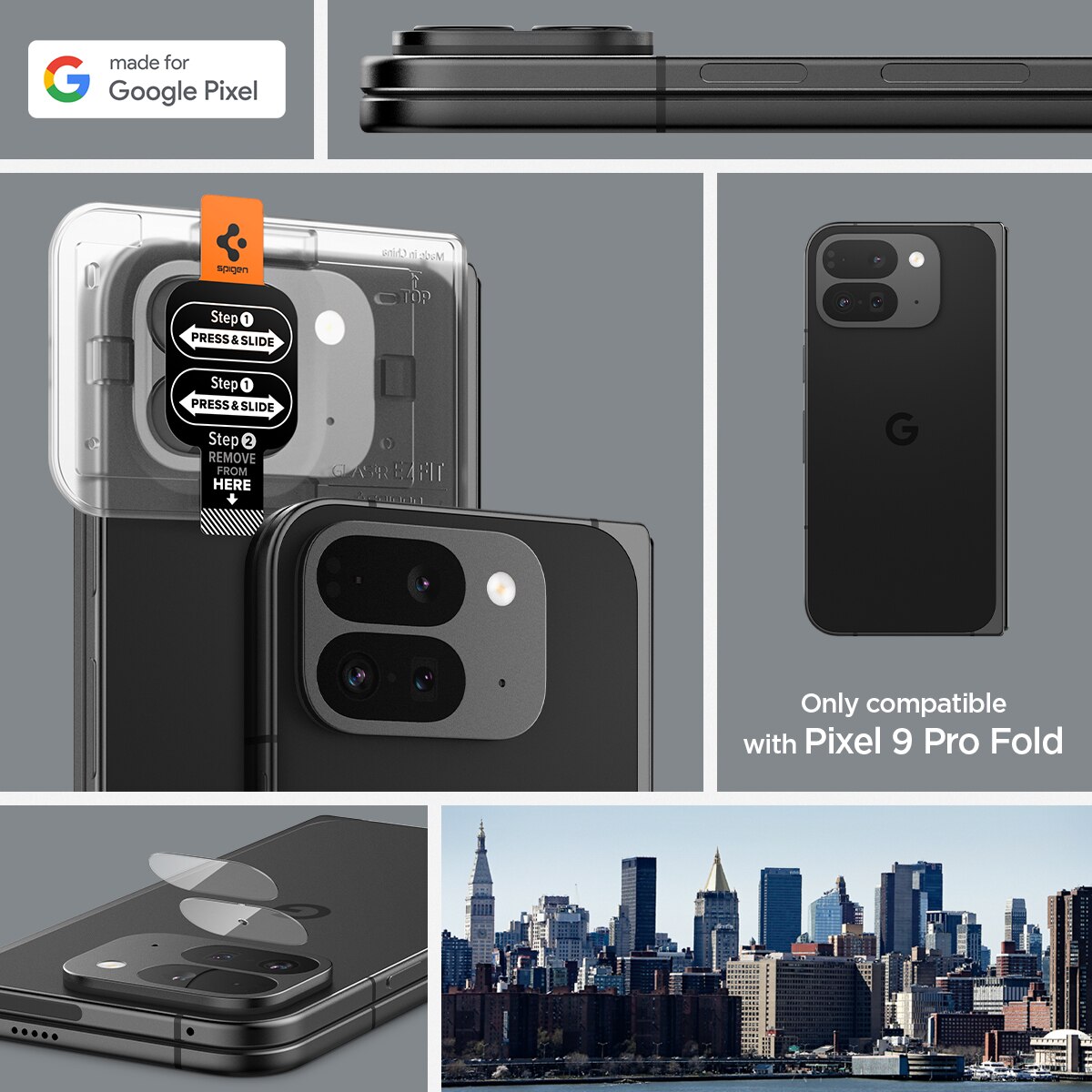 EZ Fit Optik Lens Protector Google Pixel 9 Pro Fold (2 piezas)