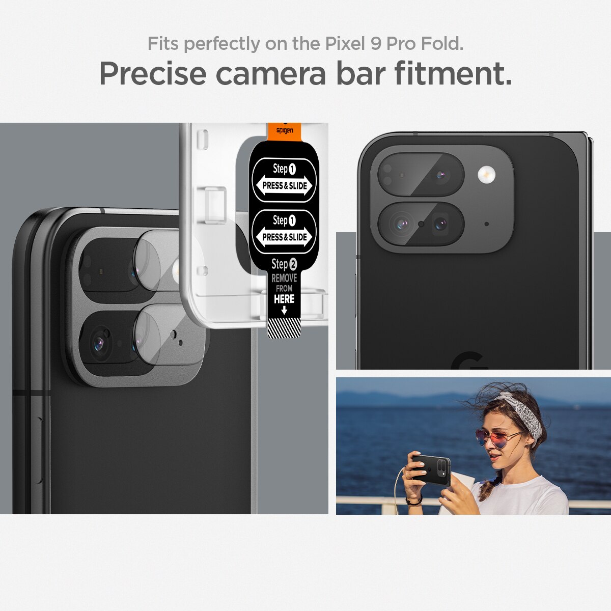 EZ Fit Optik Lens Protector Google Pixel 9 Pro Fold (2 piezas)